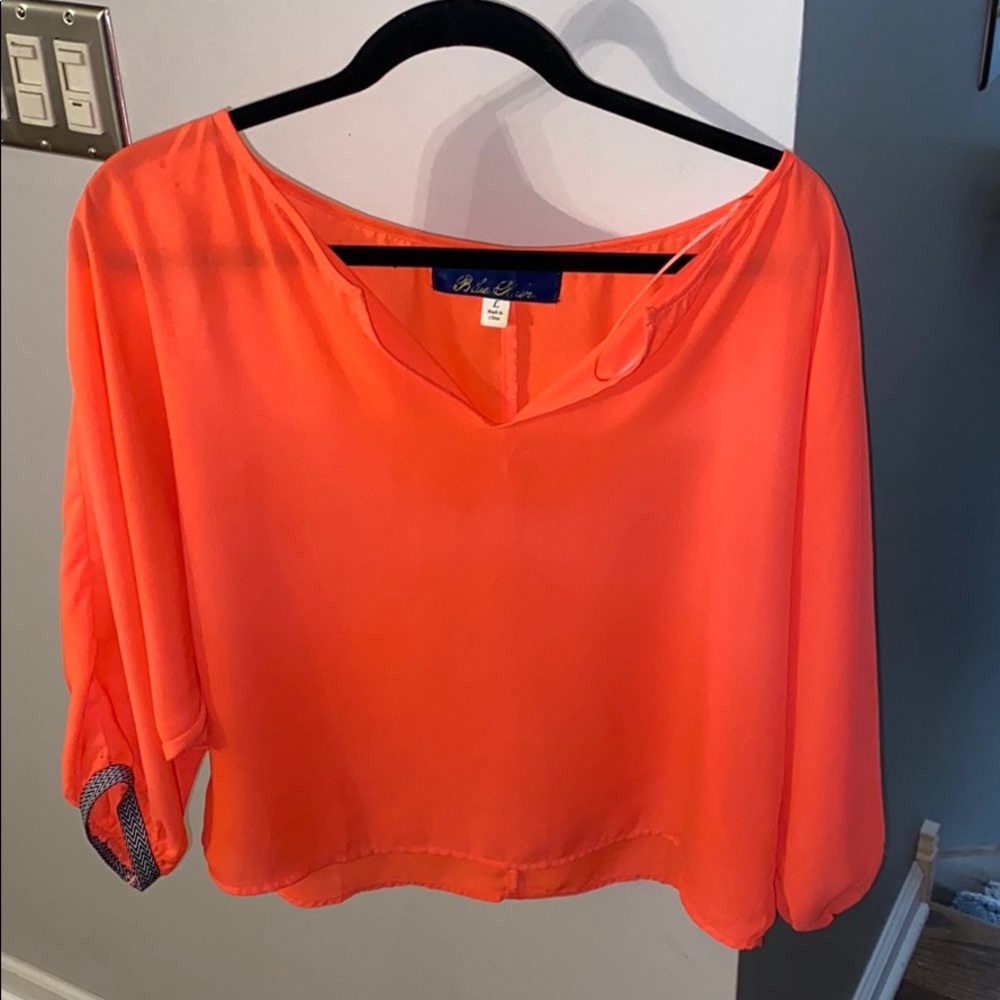 Hot pink long sleeve Blouse